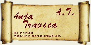 Anja Travica vizit kartica